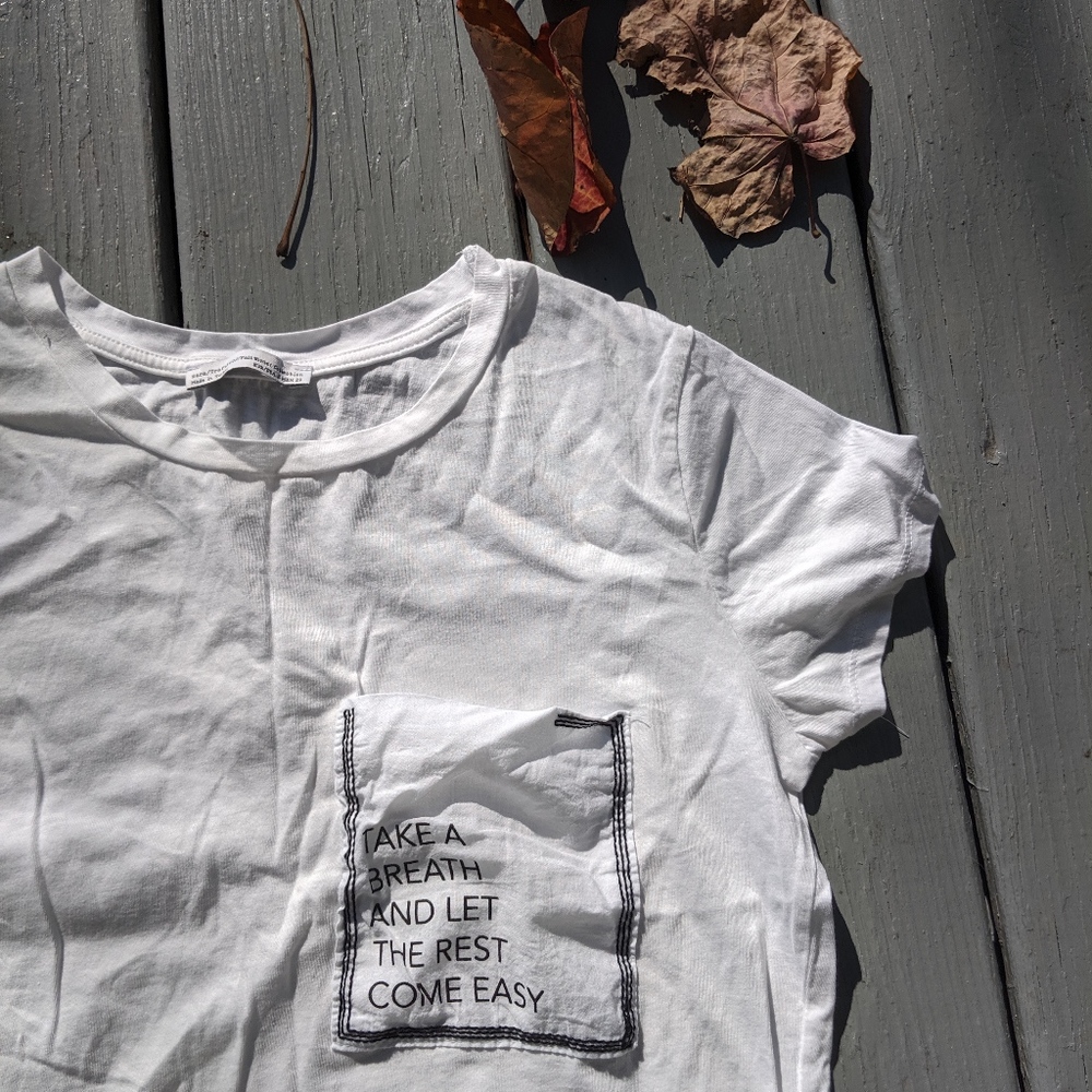 Zara Essential Basic Fall Tee - image 1